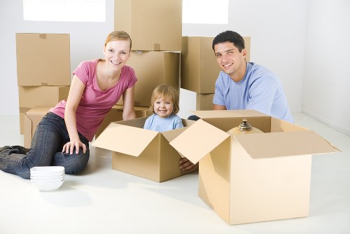 Final stage of moving with a man and a van in London